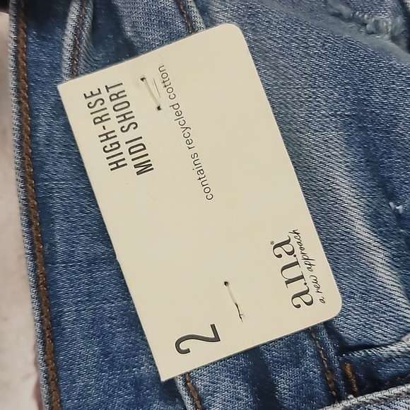 A.n.a. shortie jean shorts sz 2 new nwt - Picture 4 of 5